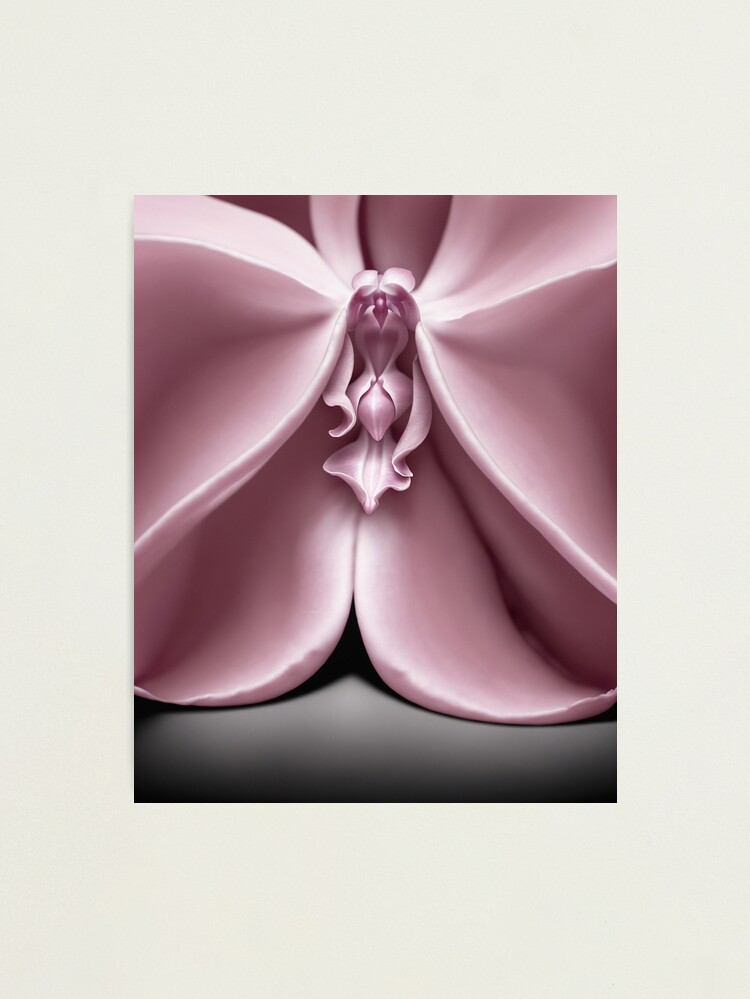 Orchid Vulva Flower. Vagina art.  Photographic Print for Sale by  mashalince