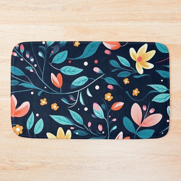 Item preview, An Enthralling Floral Design Set Against a Deep, Dark Canvas designed and sold by ShopWilPrints.