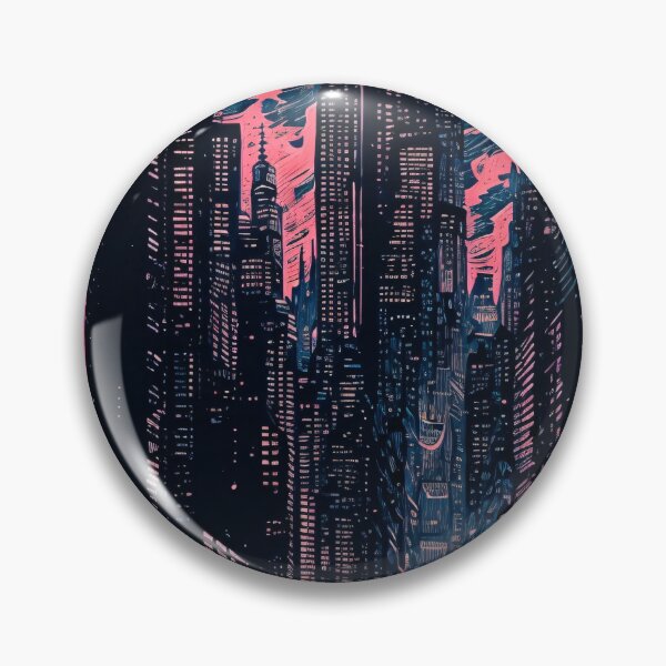 Item preview, Captivating Night Cityscape Drawing designed and sold by cocomikozza.
