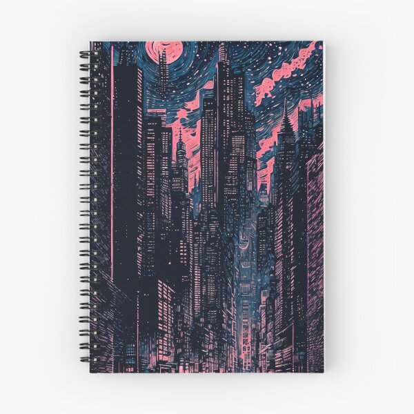 Item preview, Captivating Night Cityscape Drawing designed and sold by cocomikozza.