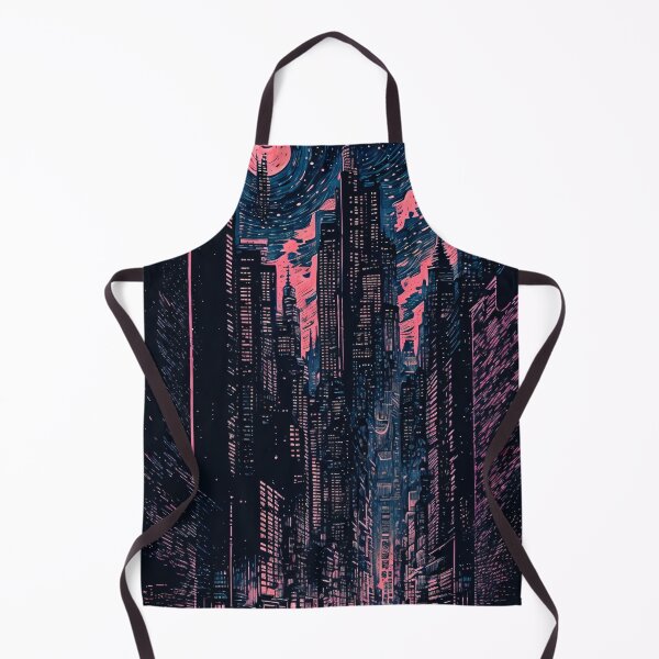 Item preview, Captivating Night Cityscape Drawing designed and sold by cocomikozza.