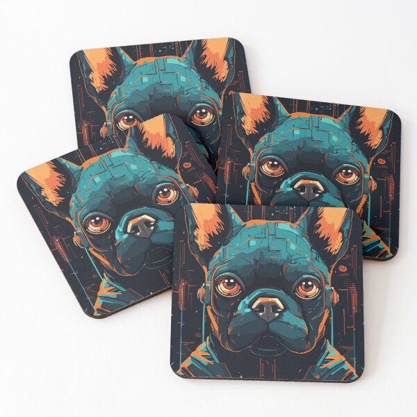 Item preview, Sci Fi Cyberpunk Robot French Bulldog Dog Breed designed and sold by Art-Jiyuu.