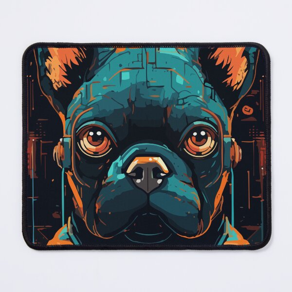 Item preview, Sci Fi Cyberpunk Robot French Bulldog Dog Breed designed and sold by Art-Jiyuu.