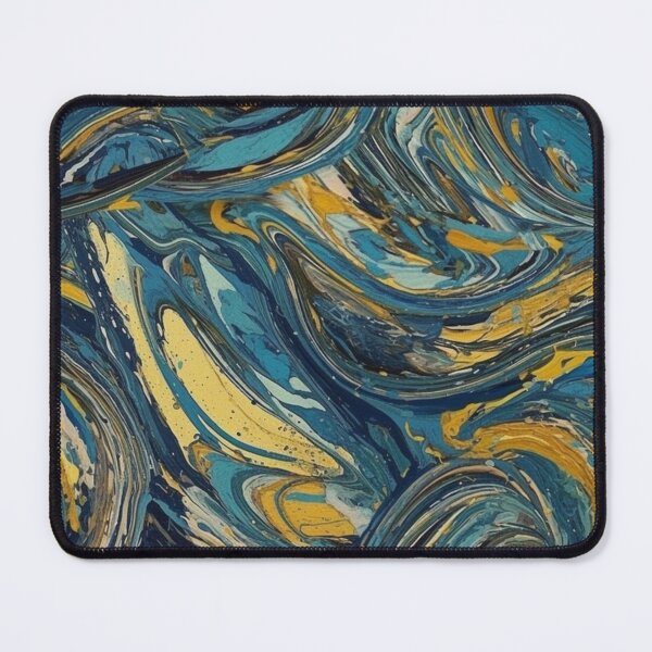 Item preview, Patrón dorado de la odisea azul designed and sold by ShopWilPrints.