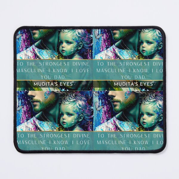 Item preview, Beautiful " To the strongest divine masculine" Angelic Artful Father and Baby Sticker designed and sold by MuditasEyes.