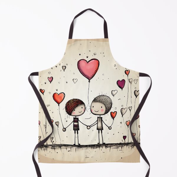 Item preview, Stickfigure love - heart balloon designed and sold by miss-keysmash.