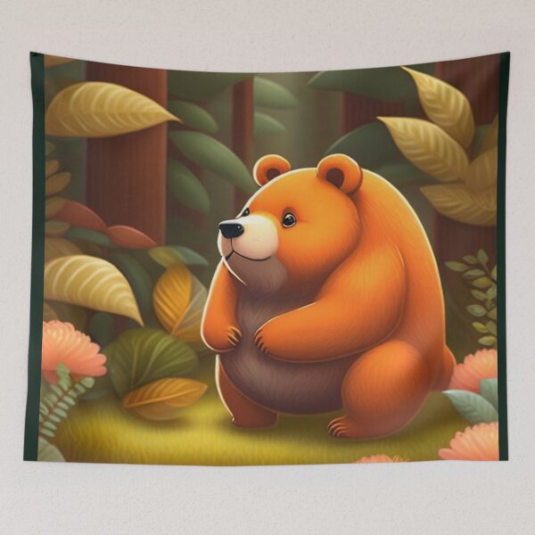 Item preview, Cutie Fatty Bear is in the jungle waiting for his friend designed and sold by Magical-bear.