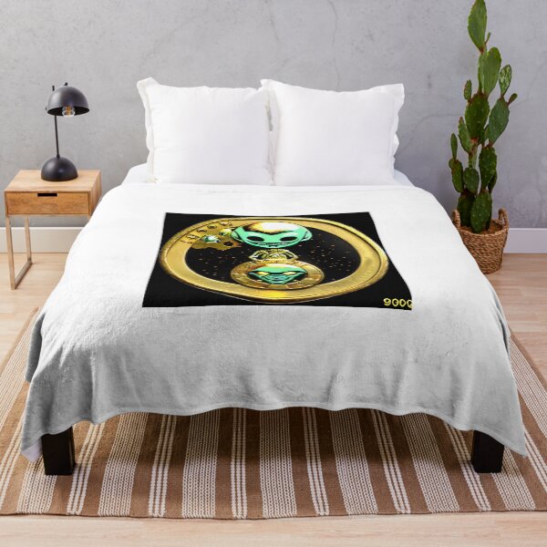 Item preview, an-alien-coin-from-year-3010-with-an-alien-on-it-made-of-gold-very-old-663075112 (1) designed and sold by tileartwork.