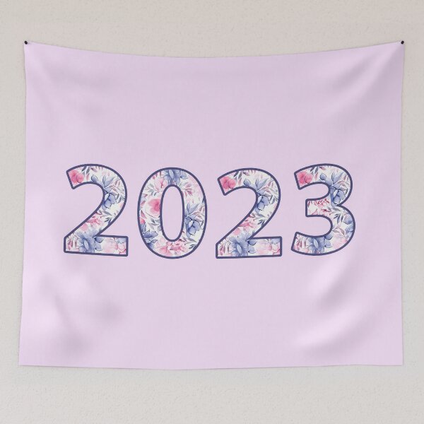 Item preview, Floral Watercolor Numbers 2023 designed and sold by taniasofia.