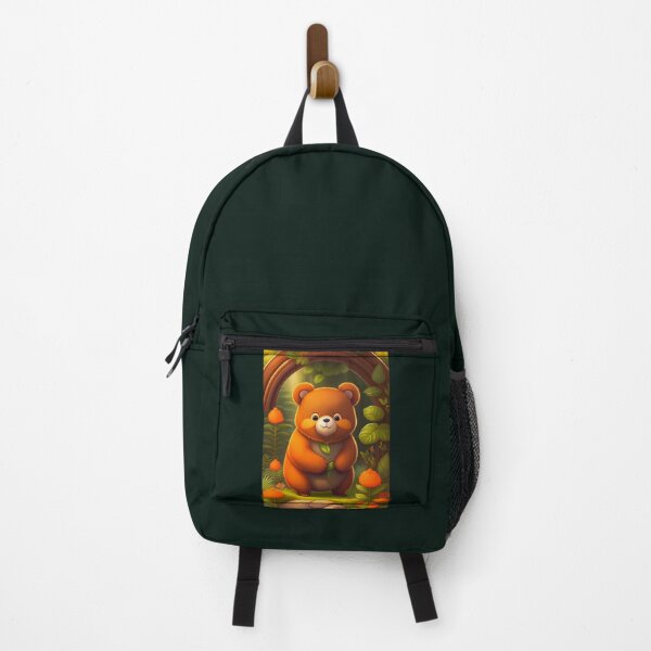 Item preview, The Happy bear is exploring the woods designed and sold by Magical-bear.