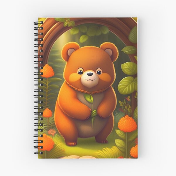 Item preview, The Happy bear is exploring the woods designed and sold by Magical-bear.