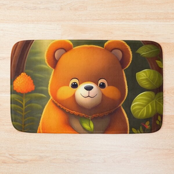 Item preview, The Happy bear is exploring the woods designed and sold by Magical-bear.