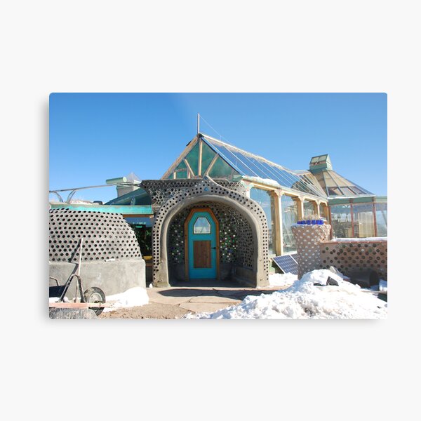 The Phoenix Earthship Metal Print