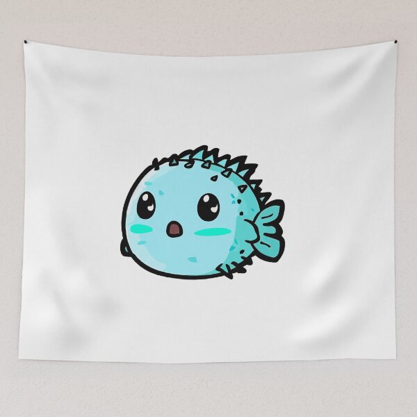 Item preview, Pufferfish cute Pufferfish Paradise: Adorable Pufferfish Stickers for an Oceanic Smile designed and sold by Koolzilla.