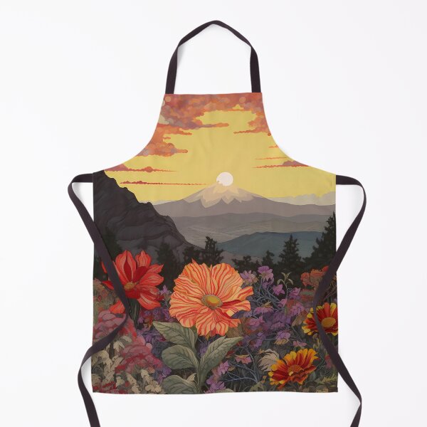 Aperçu de l'œuvre Crépuscule Blooming Mountain Pattern créée et vendue par ShopWilPrints.