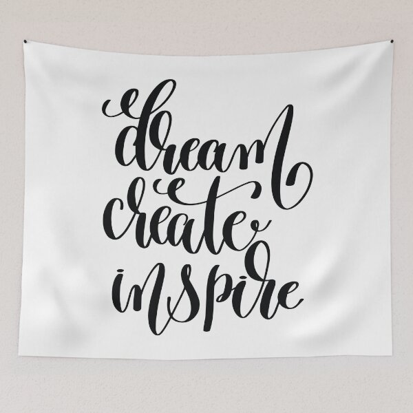 Item preview, Dream Create Inspire / Startup Inspirational Quote designed and sold by ProjectX23.