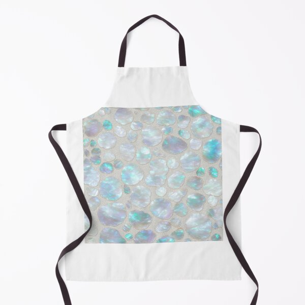 Item preview, Mother of pearl shell shapes in silver inset illustration designed and sold by ArtyBuys.