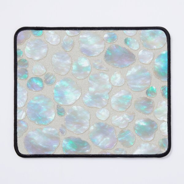 Item preview, Mother of pearl shell shapes in silver inset illustration designed and sold by ArtyBuys.