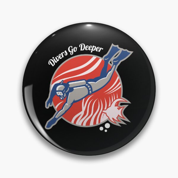 Item preview, Divers Go Deeper Scuba Diving Ocean Snorkeling  designed and sold by StoneCrowDesign.