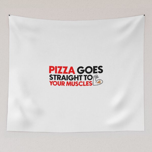 Item preview, Pizza goes straight to your muscles designed and sold by Bigilyy.