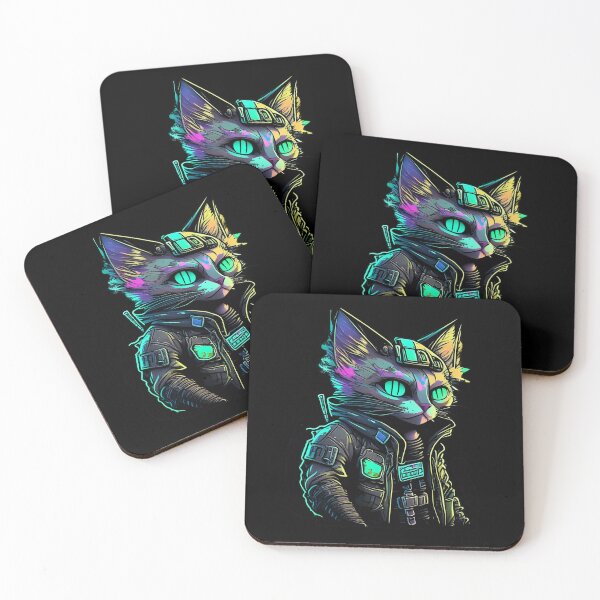 Item preview, Cyberpunk Cat #3 designed and sold by RICK-TURNER.