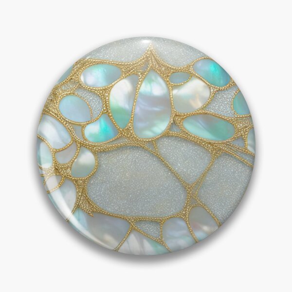 Item preview, Mother of pearl insets in gold filigree pattern illustration designed and sold by ArtyBuys.