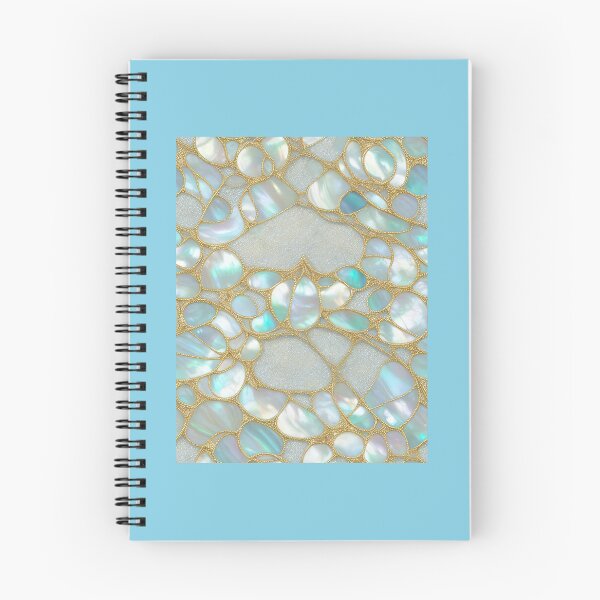 Item preview, Mother of pearl insets in gold filigree pattern illustration designed and sold by ArtyBuys.
