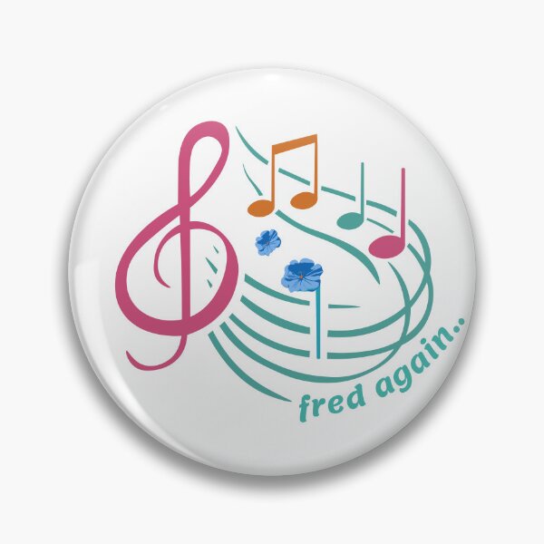 Item preview, Fred  again art, remix, again logo, music, blue flowers designed and sold by mayaone.