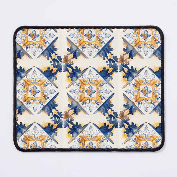 Item preview, azulejos in tiles-yellow designed and sold by ahawonderland.