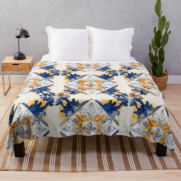 Item preview, azulejos in tiles-yellow designed and sold by ahawonderland.