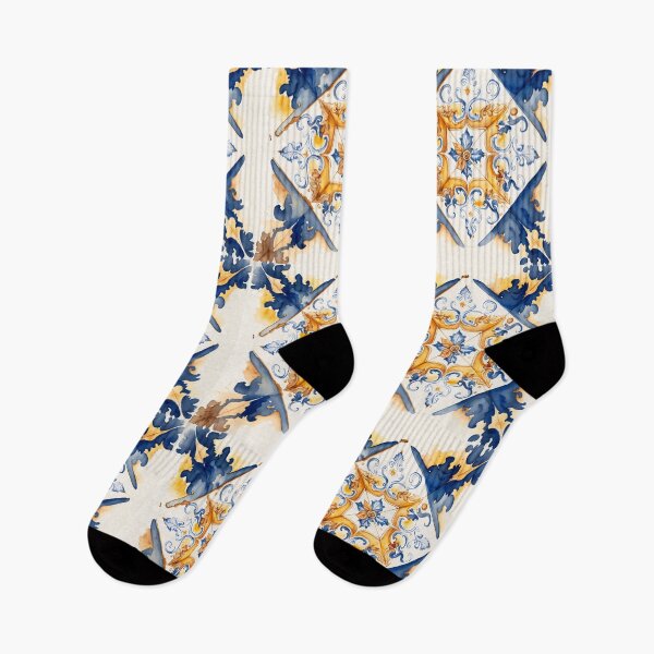 Item preview, azulejos in tiles-yellow designed and sold by ahawonderland.