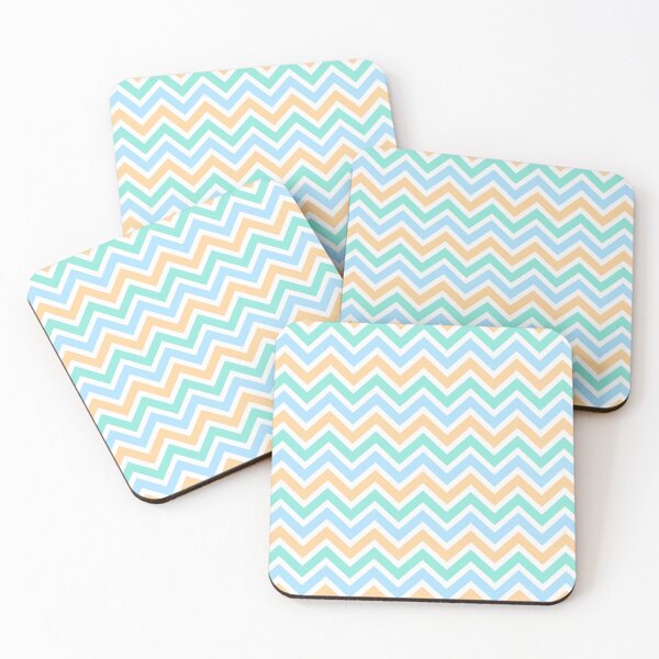 Item preview, Chevron Pattern. Pastel Orange Green Blue color designed and sold by Aetherier.