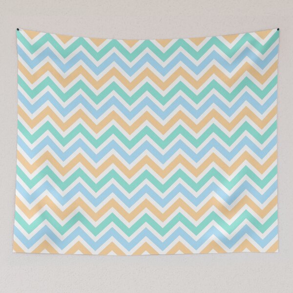 Item preview, Chevron Pattern. Pastel Orange Green Blue color designed and sold by Aetherier.