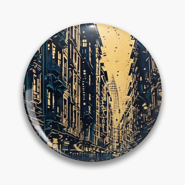 Item preview, Glimmering Evening Cityscape designed and sold by cocomikozza.