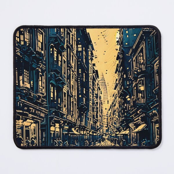 Item preview, Glimmering Evening Cityscape designed and sold by cocomikozza.