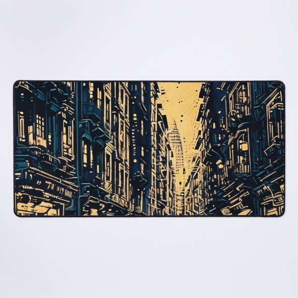 Item preview, Glimmering Evening Cityscape designed and sold by cocomikozza.