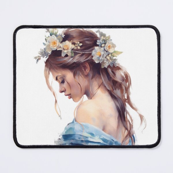 Item preview, Beautiful woman colorful flowers no4 designed and sold by LoveyBug78.
