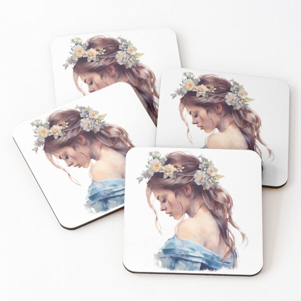 Item preview, Beautiful woman colorful flowers no4 designed and sold by LoveyBug78.