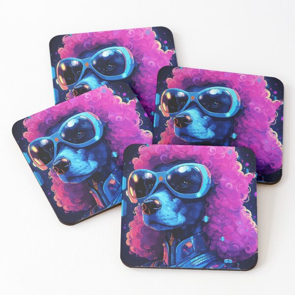 Item preview, Sci Fi Cyberpunk Poodle Dog Breed Abstract Art designed and sold by Art-Jiyuu.