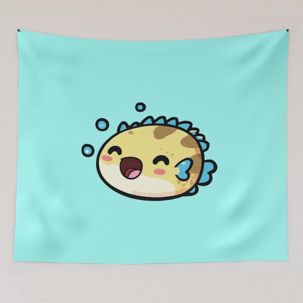 Item preview, lindo paraíso del pez globo: adorables pegatinas de pez globo para una sonrisa oceánica designed and sold by Koolzilla.