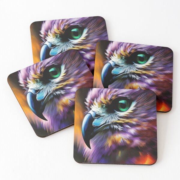Item preview, Purple Owl, impasto, Ai Generated Art  designed and sold by ACC .