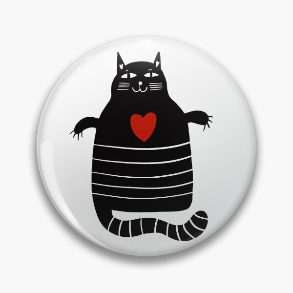 Item preview, Black Cat Red Heart designed and sold by Anastasia-May.