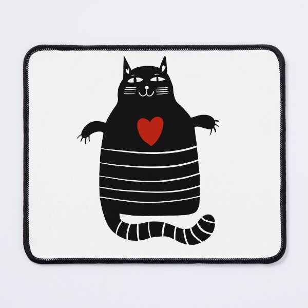 Item preview, Black Cat Red Heart designed and sold by Anastasia-May.