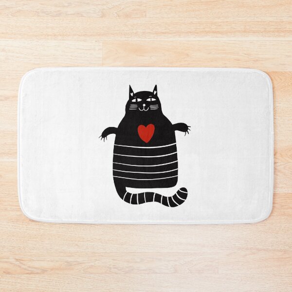 Item preview, Black Cat Red Heart designed and sold by Anastasia-May.