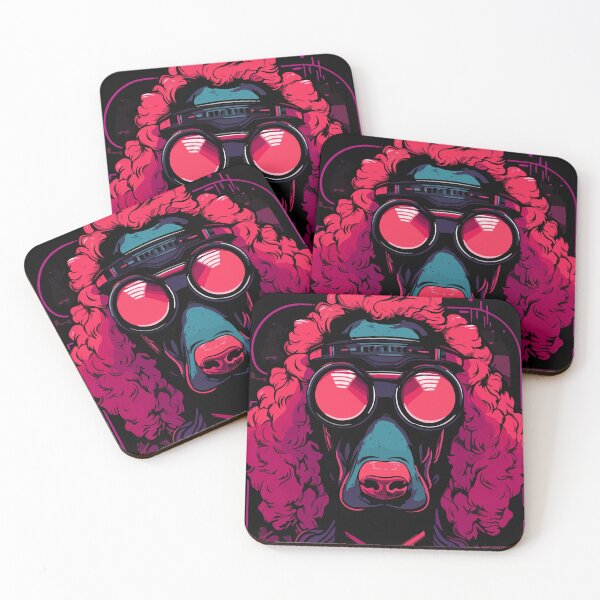 Item preview, Sci Fi Cyberpunk Poodle Dog Breed Abstract Art designed and sold by Art-Jiyuu.