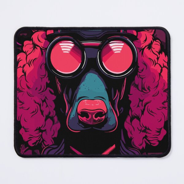 Item preview, Sci Fi Cyberpunk Poodle Dog Breed Abstract Art designed and sold by Art-Jiyuu.