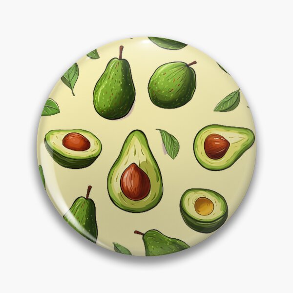 Item preview, Avocados and leaves pattern designed and sold by DreamscapePixel.