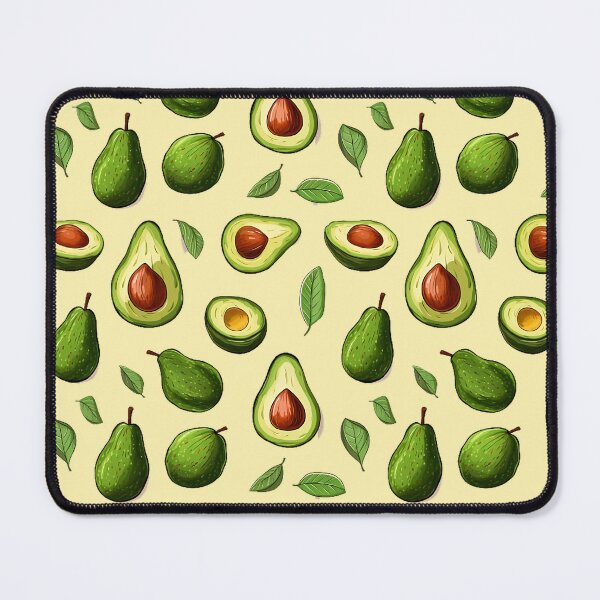 Item preview, Avocados and leaves pattern designed and sold by DreamscapePixel.