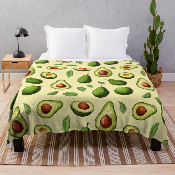 Item preview, Avocados and leaves pattern designed and sold by DreamscapePixel.