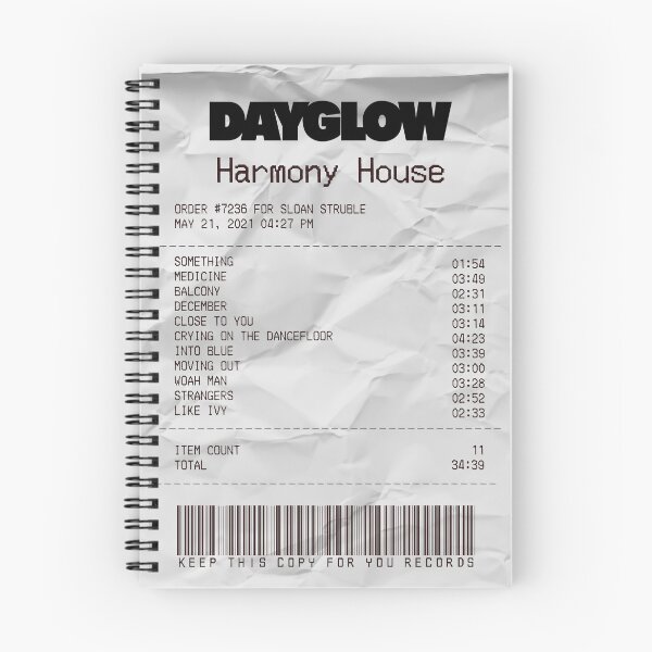 Item preview, Dayglow Album Receipt Harmony House designed and sold by baileyxlincoln.